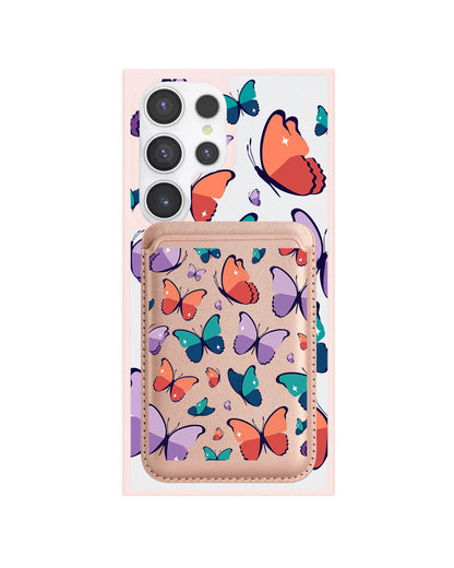 Android Magnetic Wallet Case - Butterfly