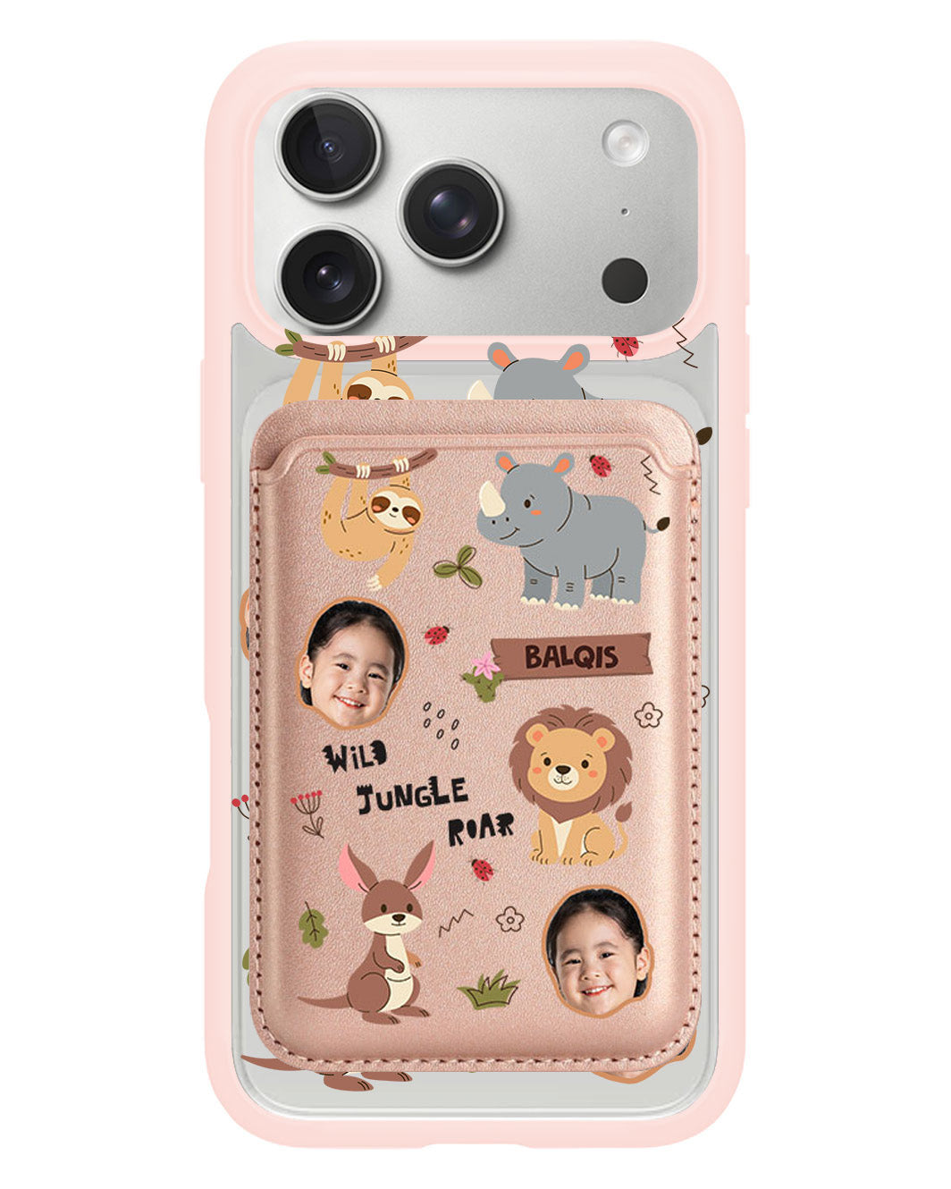 iPhone Magnetic Wallet Case - Face Grid Safari 3.0
