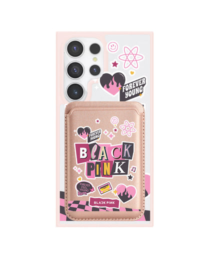 Android Magnetic Wallet Case - Blackpink Forever Young