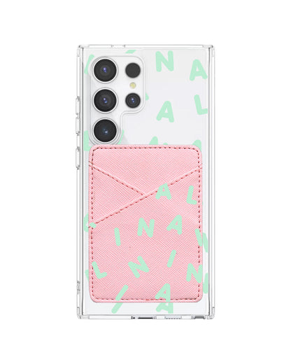 Android Phone Wallet Case - Monogram 2.0 Tosca
