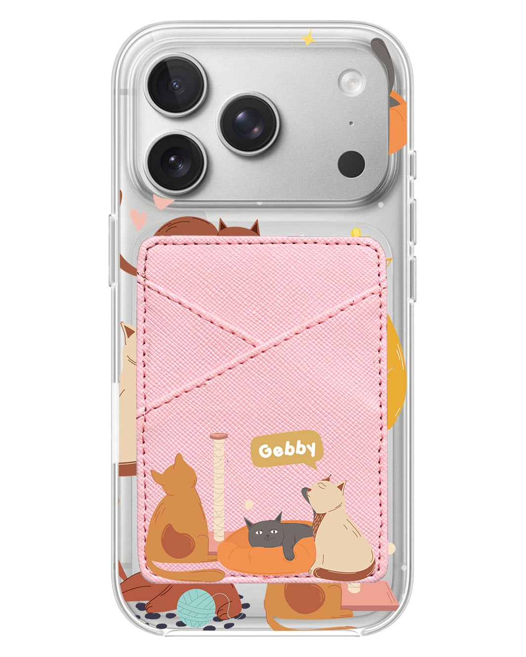 iPhone Phone Wallet Case - Playful Cat