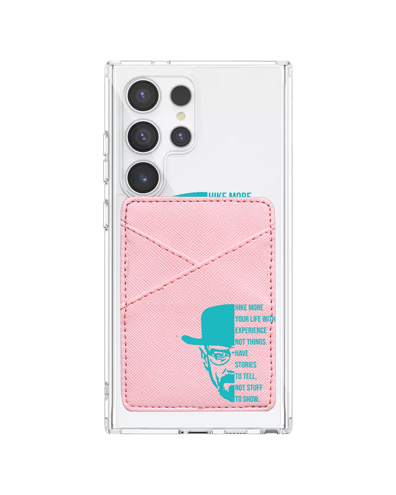 Android Phone Wallet Case - Face Grid