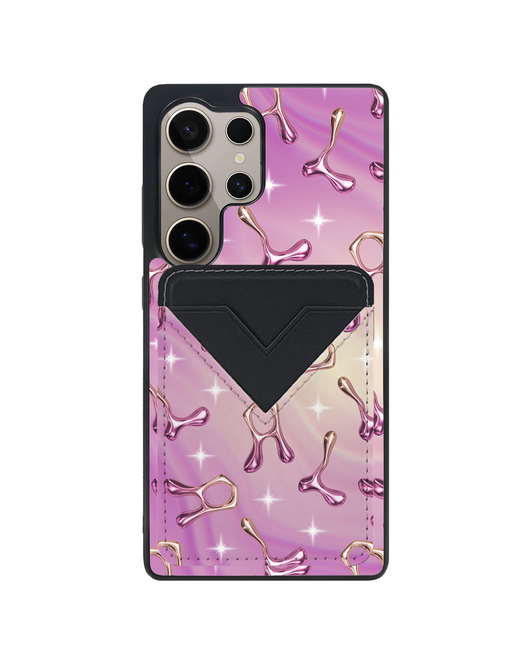 Android Avant Wallet Case - Chrome Monogram 3.0