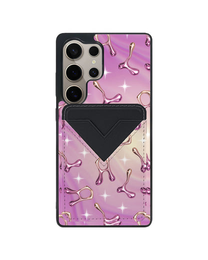 Android Avant Wallet Case - Chrome Monogram 3.0