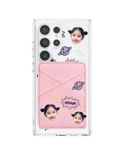 Android Phone Wallet Case - Face Grid Space