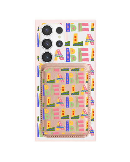 Android Magnetic Wallet Case - Playful Monogram 5.0
