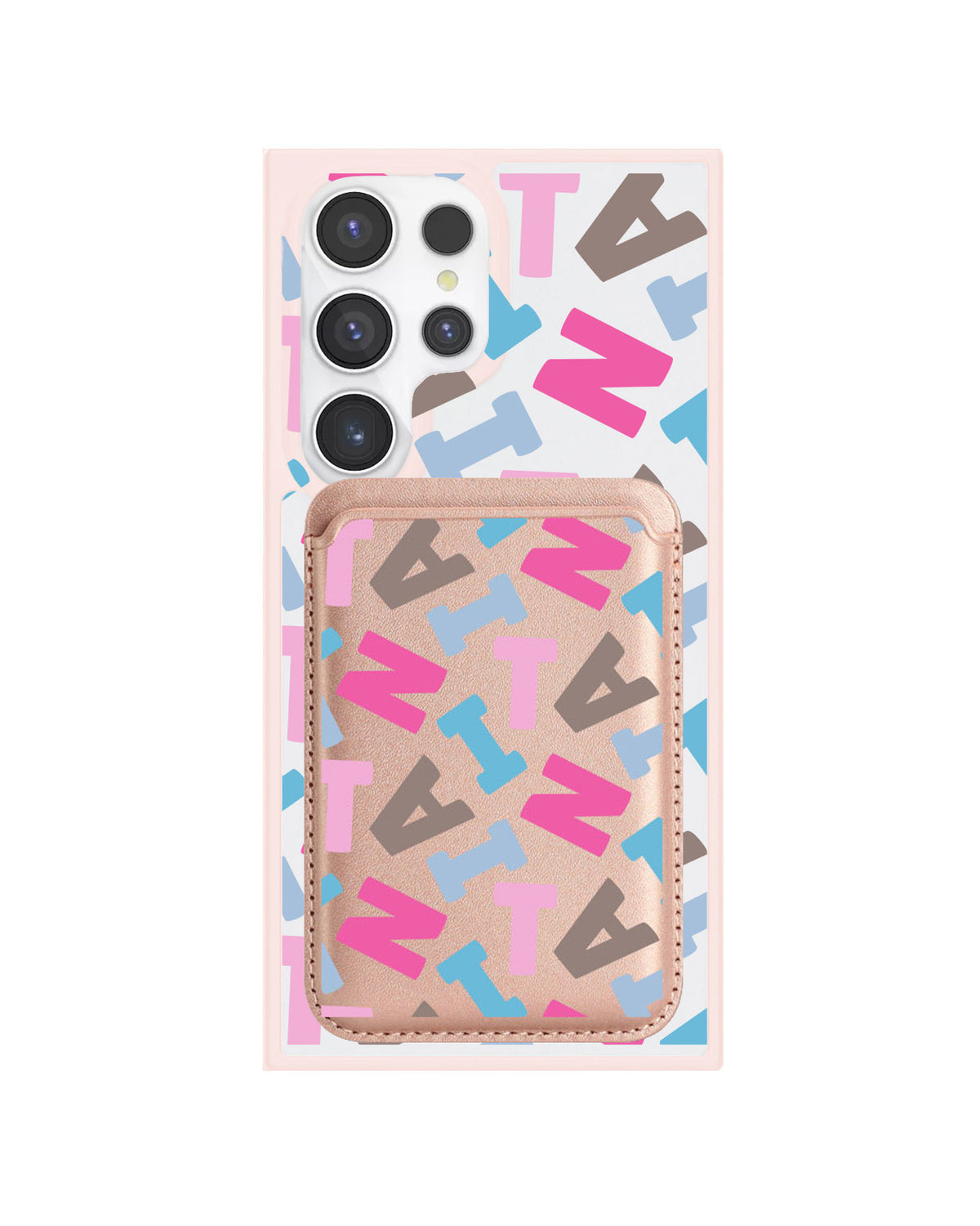 Android Magnetic Wallet Case - Scattered Monogram 2.0