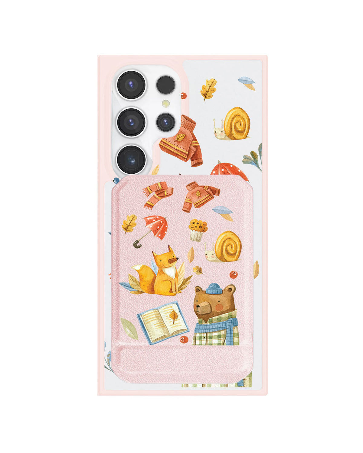 Android Magnetic Multifold Wallet - Bear & Fox