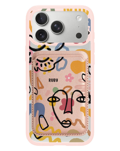 iPhone Magnetic Wallet Case - Abstract 4.0