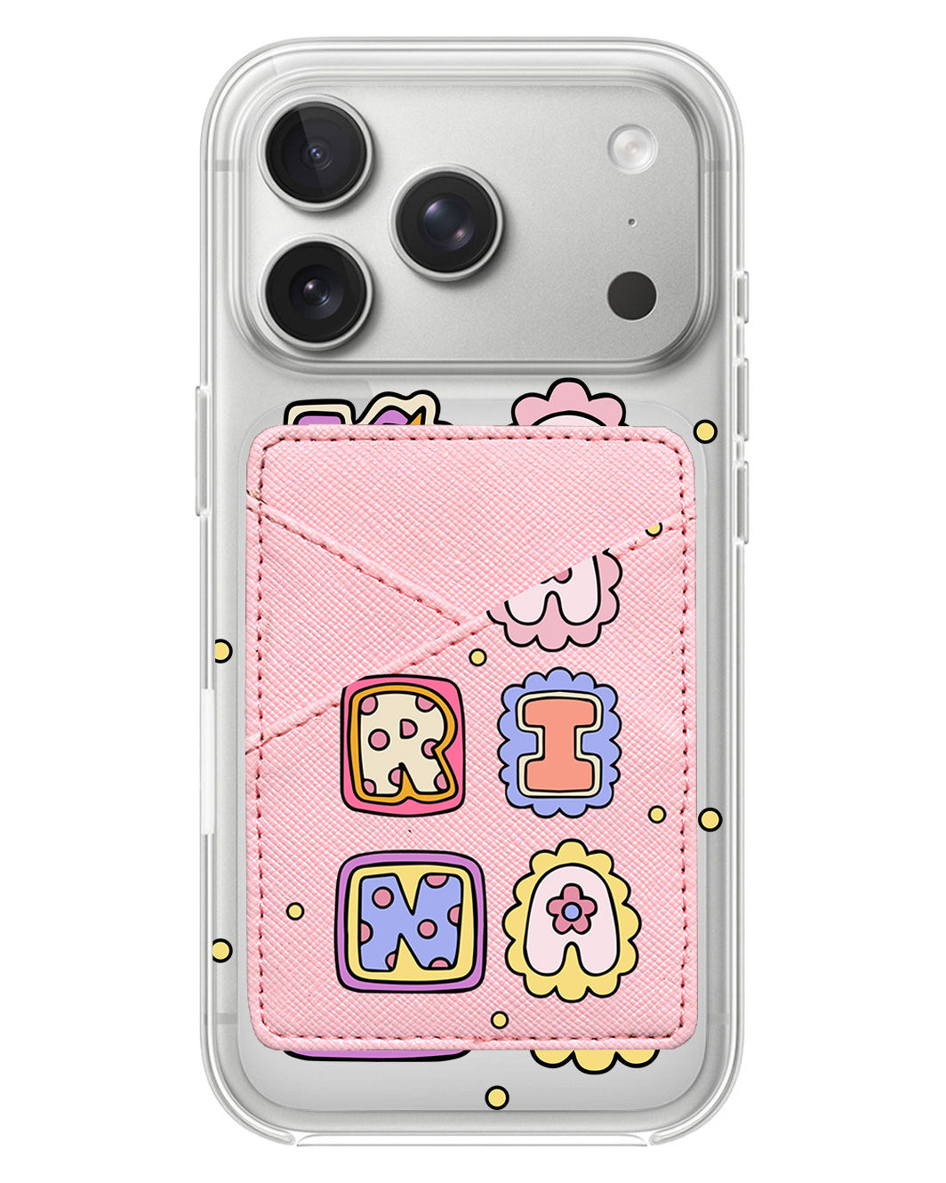 iPhone Phone Wallet Case - Adorable Monogram 2.0