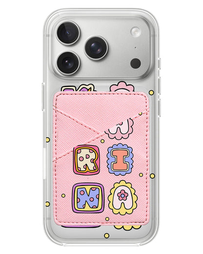 iPhone Phone Wallet Case - Adorable Monogram 2.0