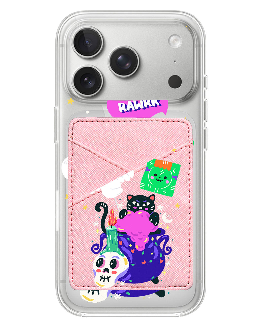 iPhone Phone Wallet Case - Cat Monster