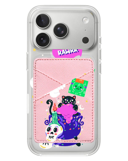 iPhone Phone Wallet Case - Cat Monster