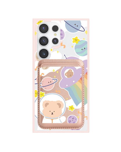 Android Magnetic Wallet Case - Astrobear