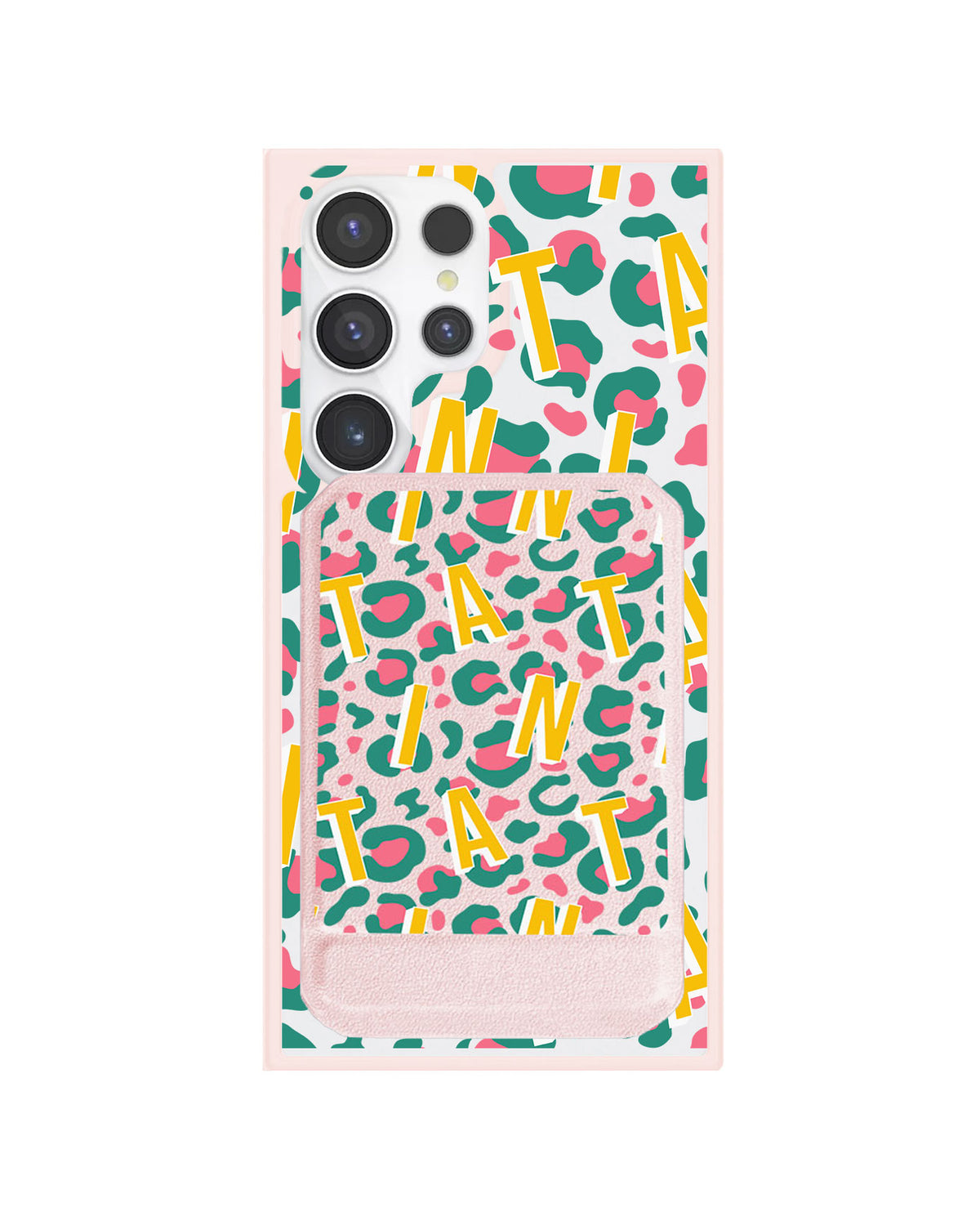 Android Magnetic Multifold Wallet - Leopard Monogram 4.0