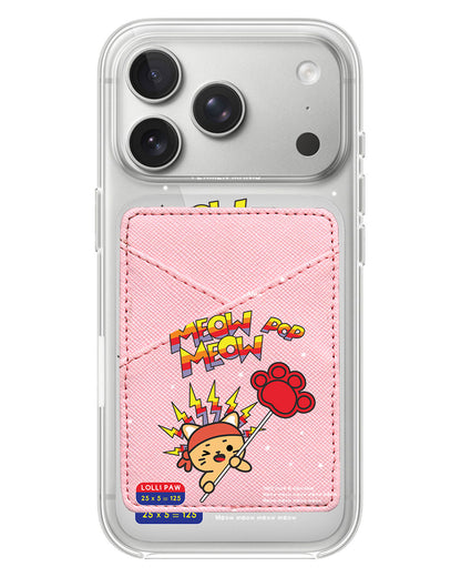 iPhone Phone Wallet Case - Meow Pop 1.0