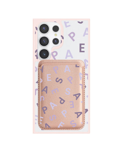 Android Magnetic Wallet Case - Aespa Monogram