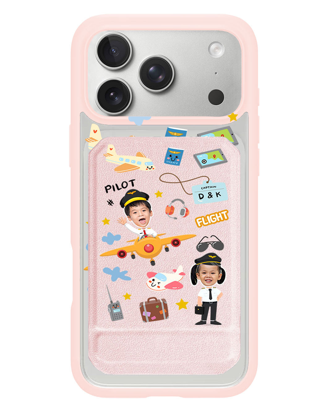 iPhone Magnetic Multifold Wallet - Face Grid Dream Pilot