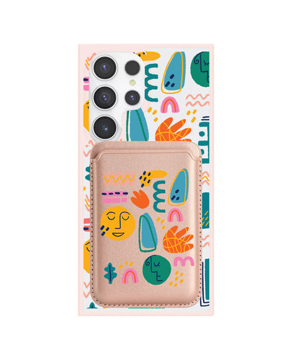 Android Magnetic Wallet Case - Silent Art