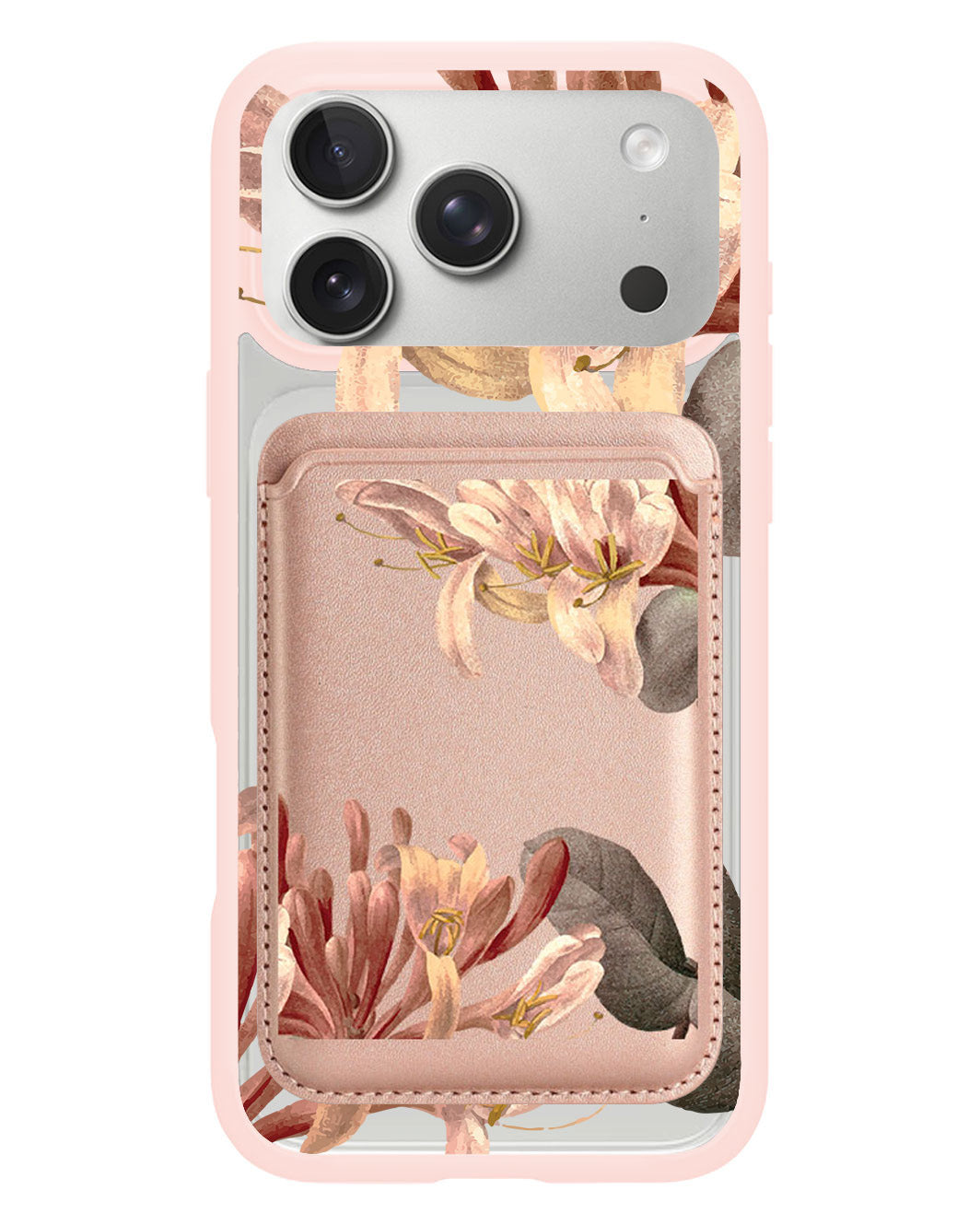 iPhone Magnetic Wallet Case - June Honey Suckle