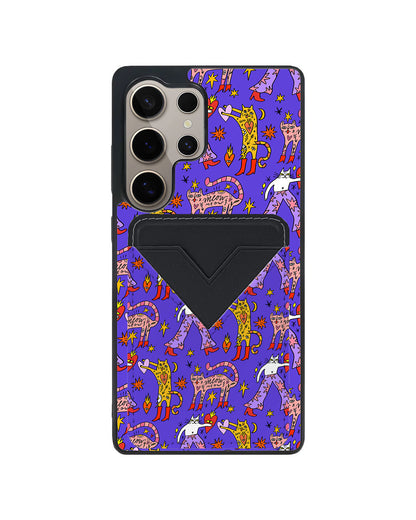 Android Avant Wallet Case - Violet Meow