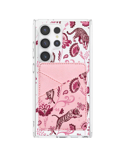 Android Phone Wallet Case - Tiger & Floral 2.0