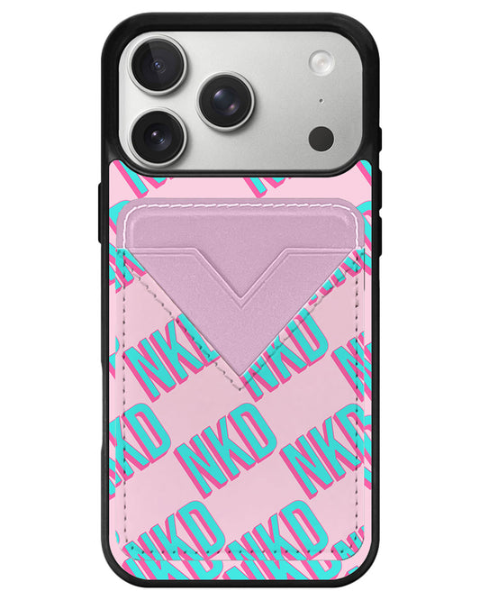 iPhone Avant Wallet Case - Diagonal Initial Monogram 4.0