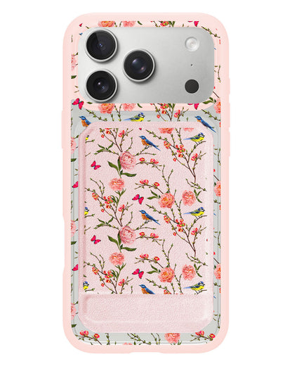 iPhone Magnetic Multifold Wallet - Flora Gardenia