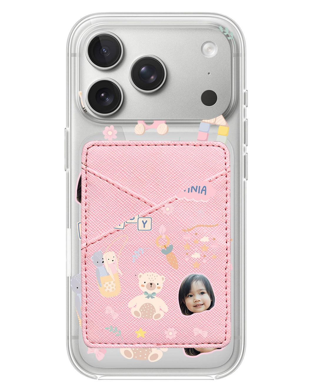 iPhone Phone Wallet Case - Face Grid Girl Toys