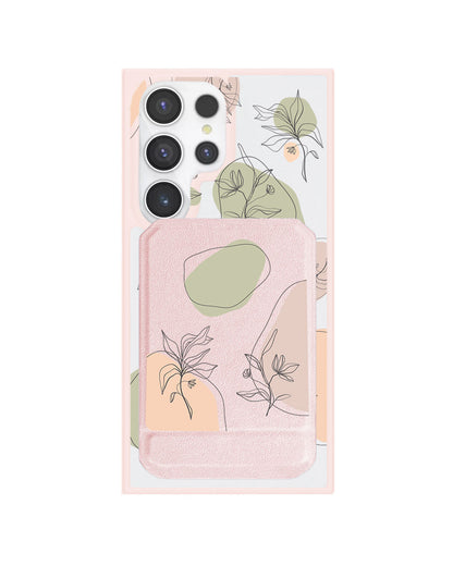 Android Magnetic Multifold Wallet - Sketchy Flower