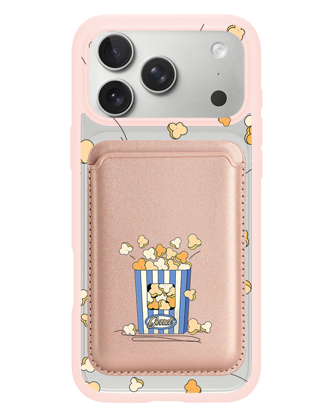 iPhone Magnetic Wallet Case - Popcorn