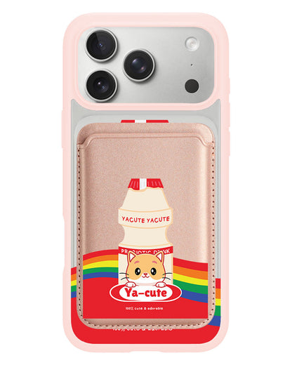 iPhone Magnetic Wallet Case - Yacute Cat