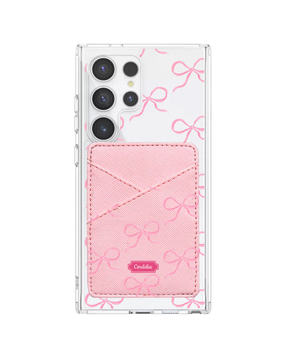 Android Phone Wallet Case - Coquette Pink Bow