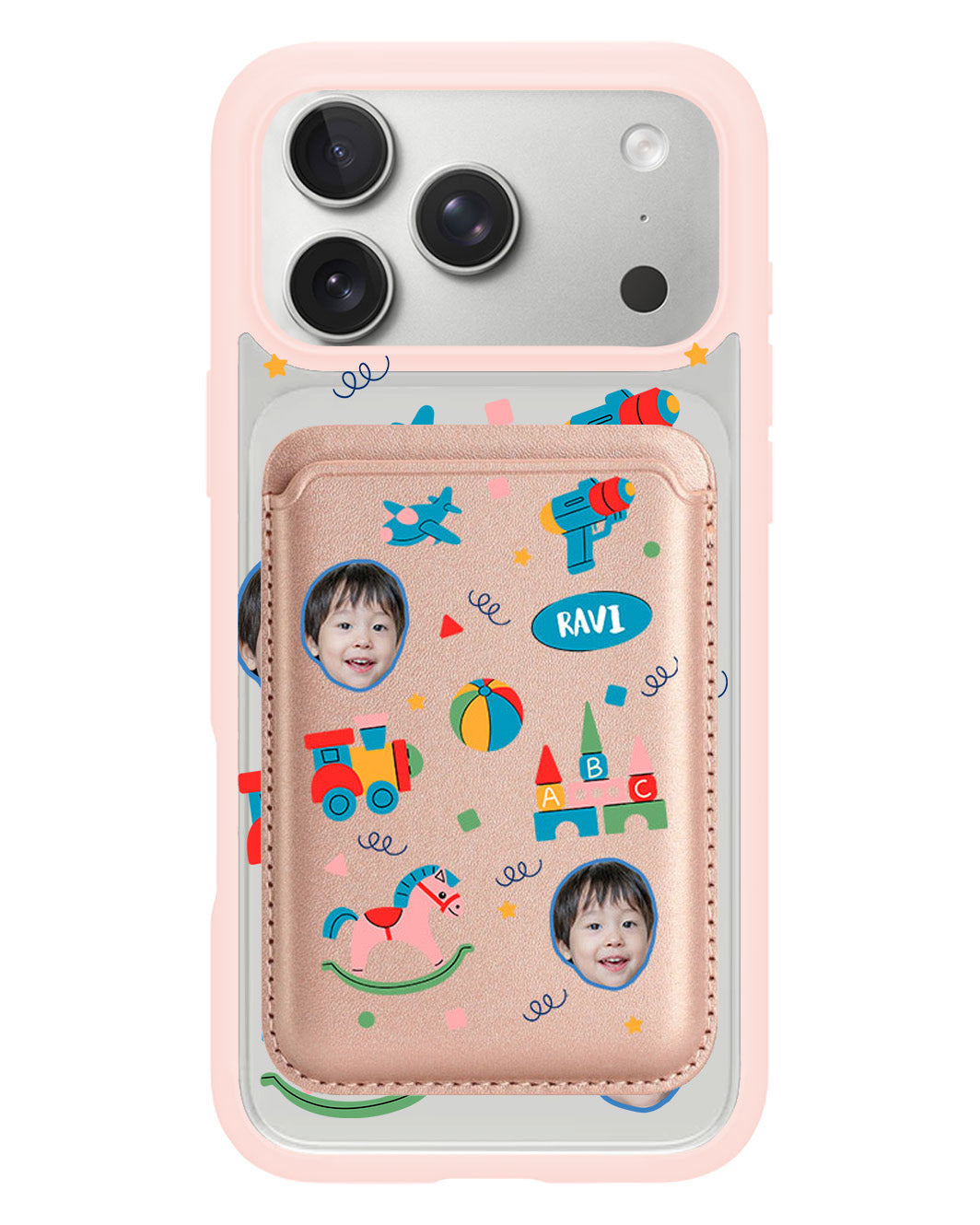 iPhone Magnetic Wallet Case - Face Grid Boys Toys