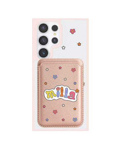 Android Magnetic Wallet Case - Adorable monogram 5.0