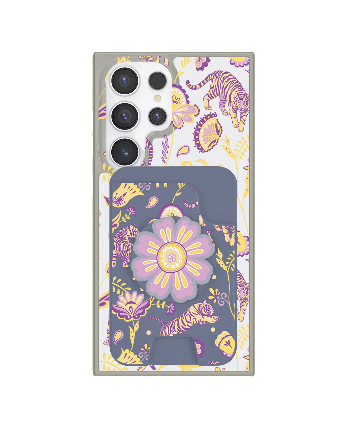 Android Magpop Wallet - Tiger & Floral 4.0