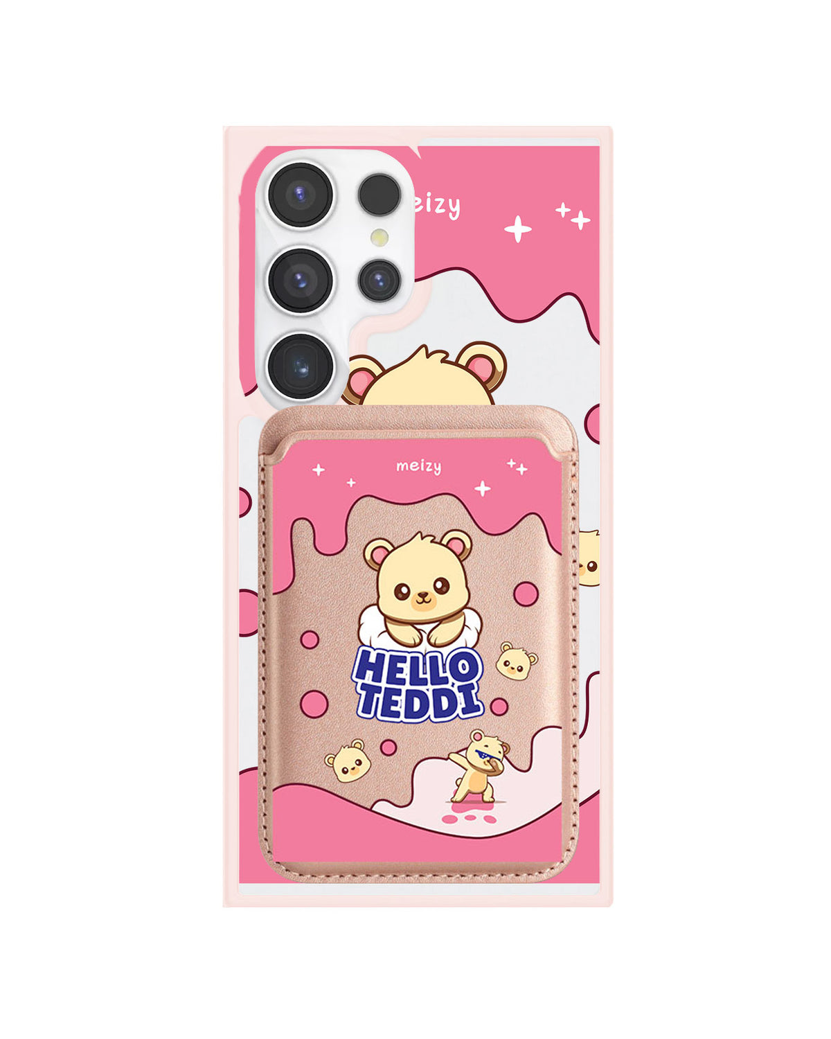 Android Magnetic Wallet Case - Hello Teddy 2.0