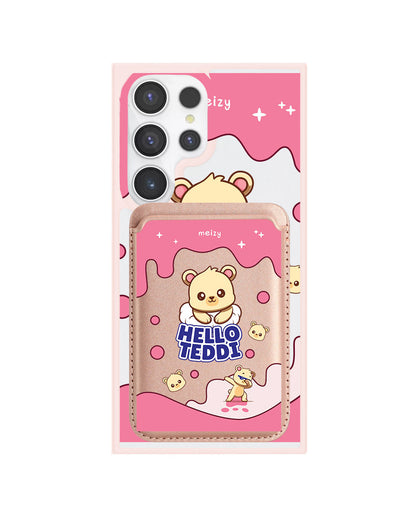Android Magnetic Wallet Case - Hello Teddy 2.0