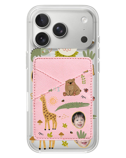iPhone Phone Wallet Case - Face Grid Safari