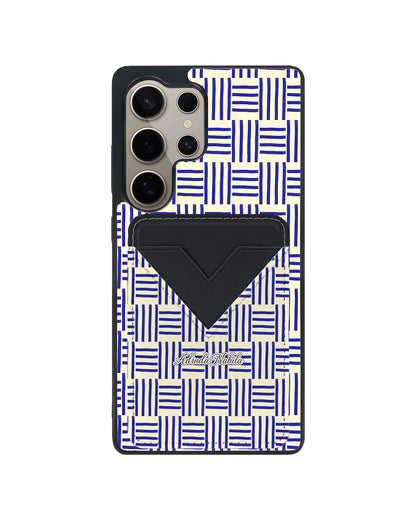 Android Avant Wallet Case - Naval Checkered