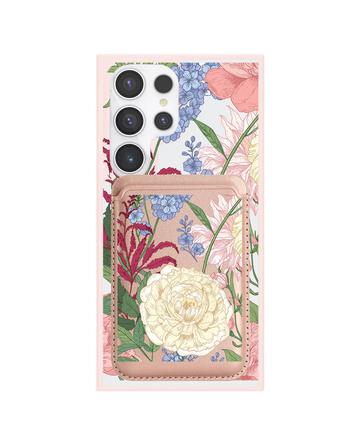 Android Magnetic Wallet Case - July Delphinium