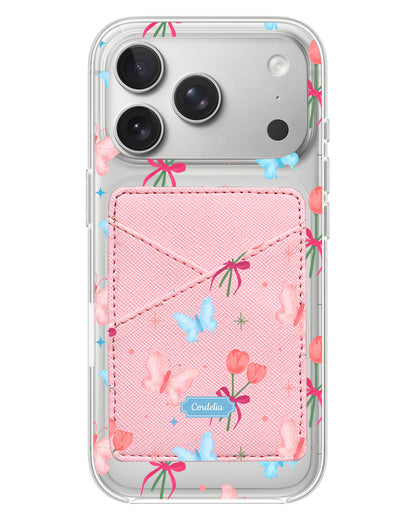 iPhone Phone Wallet Case - Coquette Butterfly
