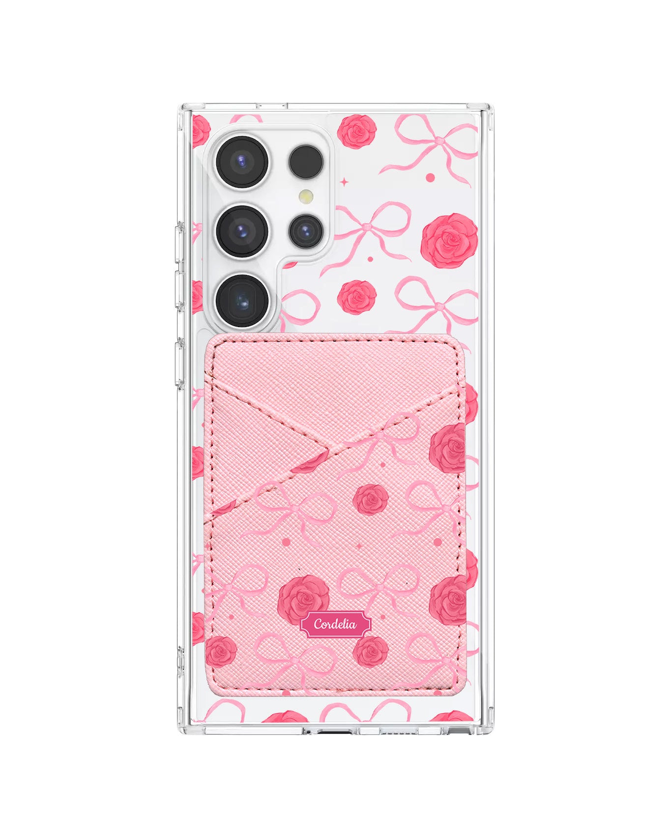 Android Phone Wallet Case - Coquette Rose