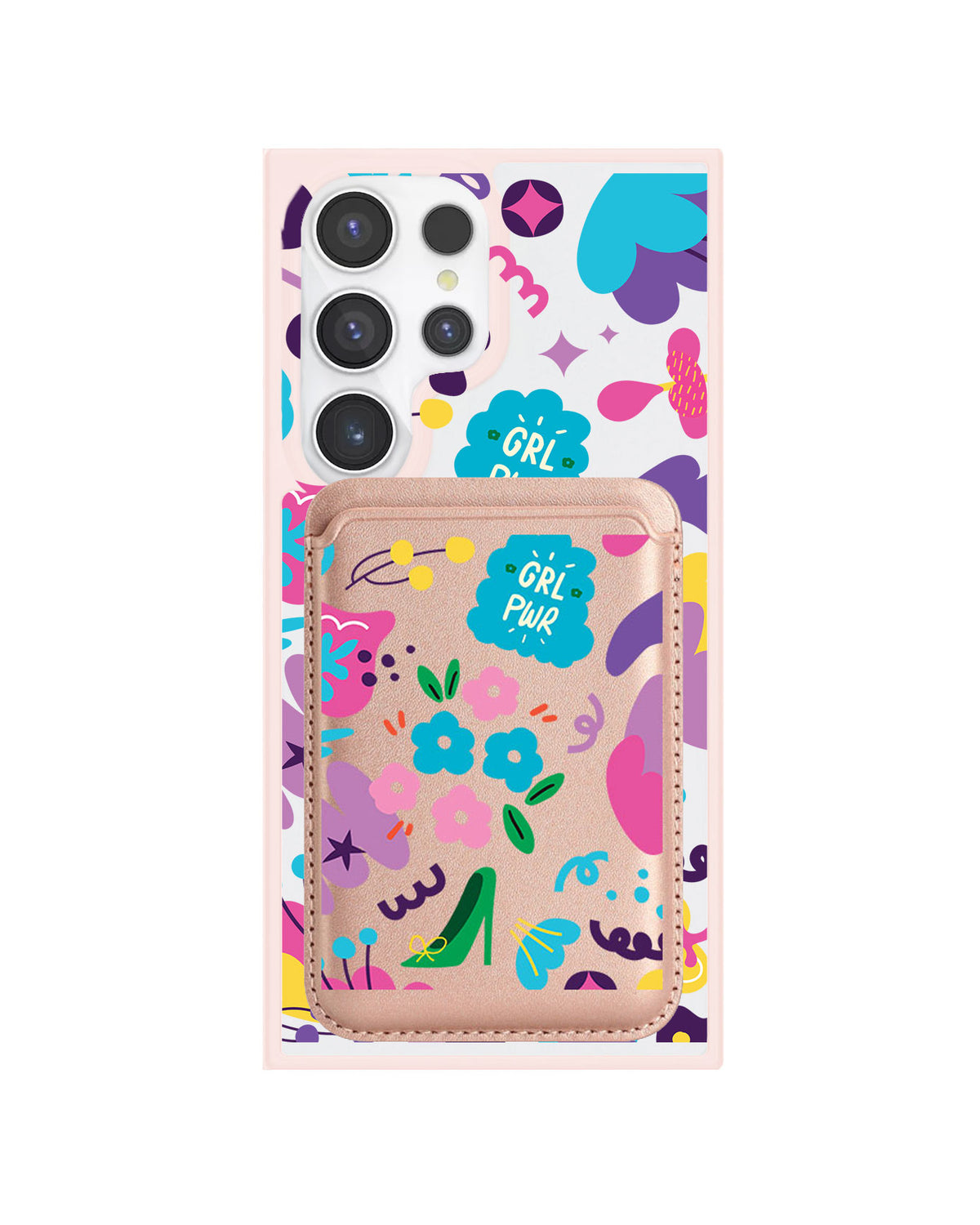 Android Magnetic Wallet Case - Girl Power 1.0