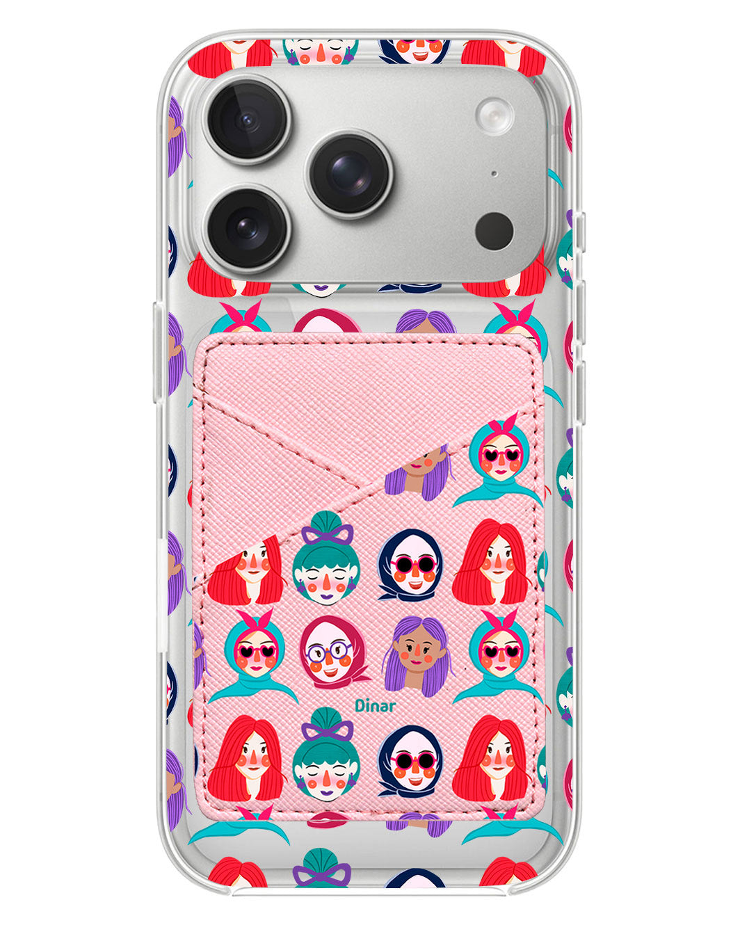 iPhone Phone Wallet Case - Cute Sweety Faces