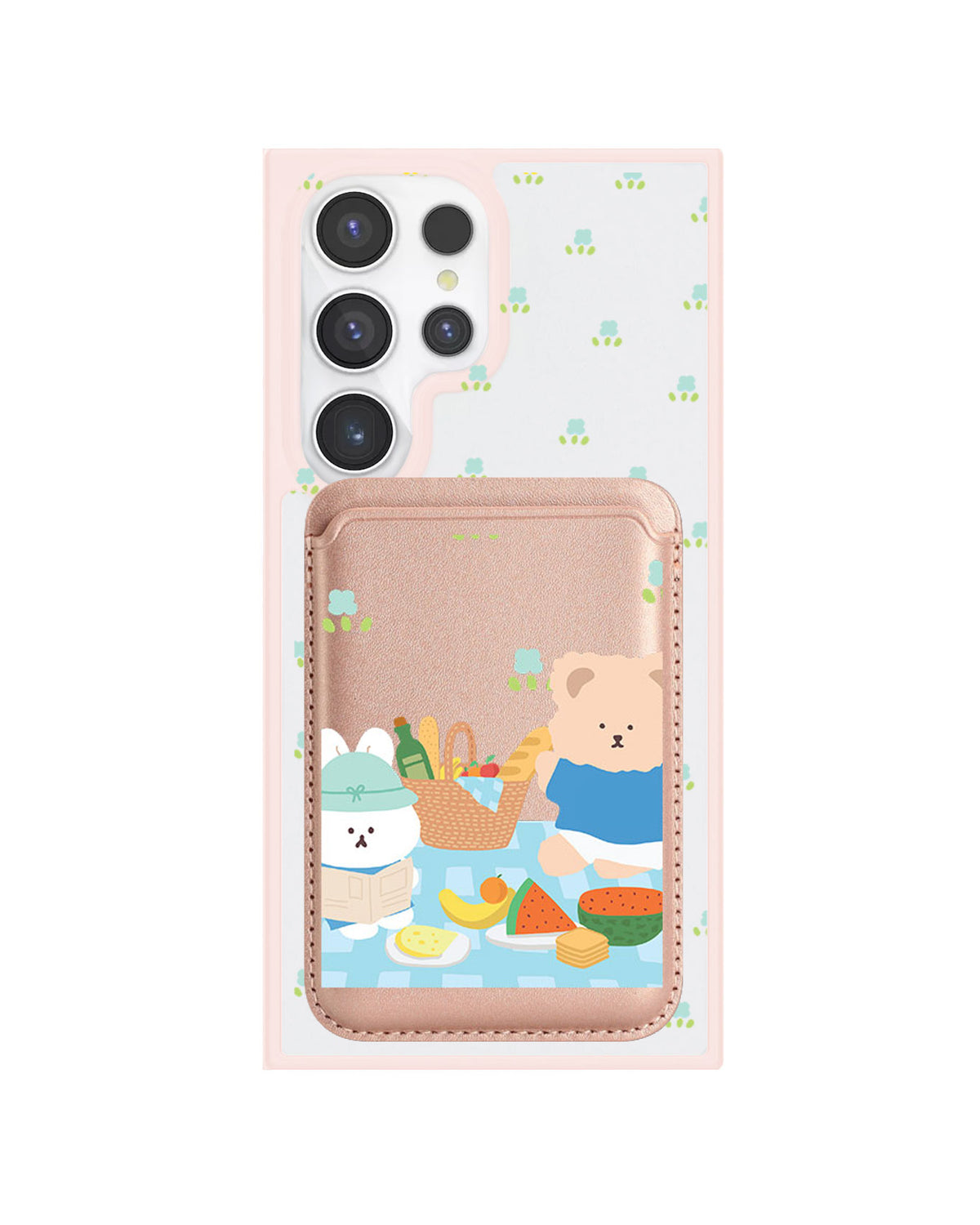 Android Magnetic Wallet Case - Picnic Blue