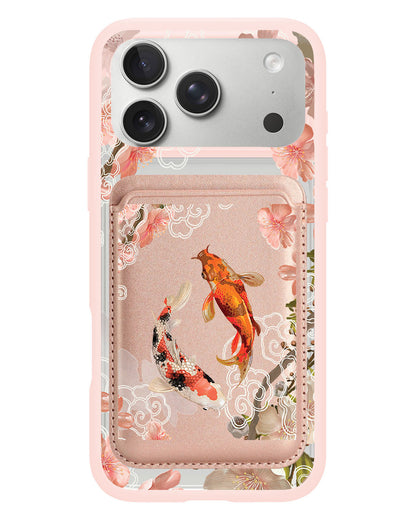 iPhone Magnetic Wallet Case - Oil Painting Koi