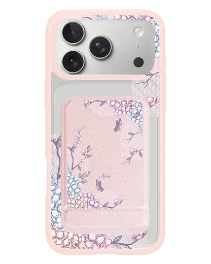 iPhone Magnetic Multifold Wallet - Batik floral