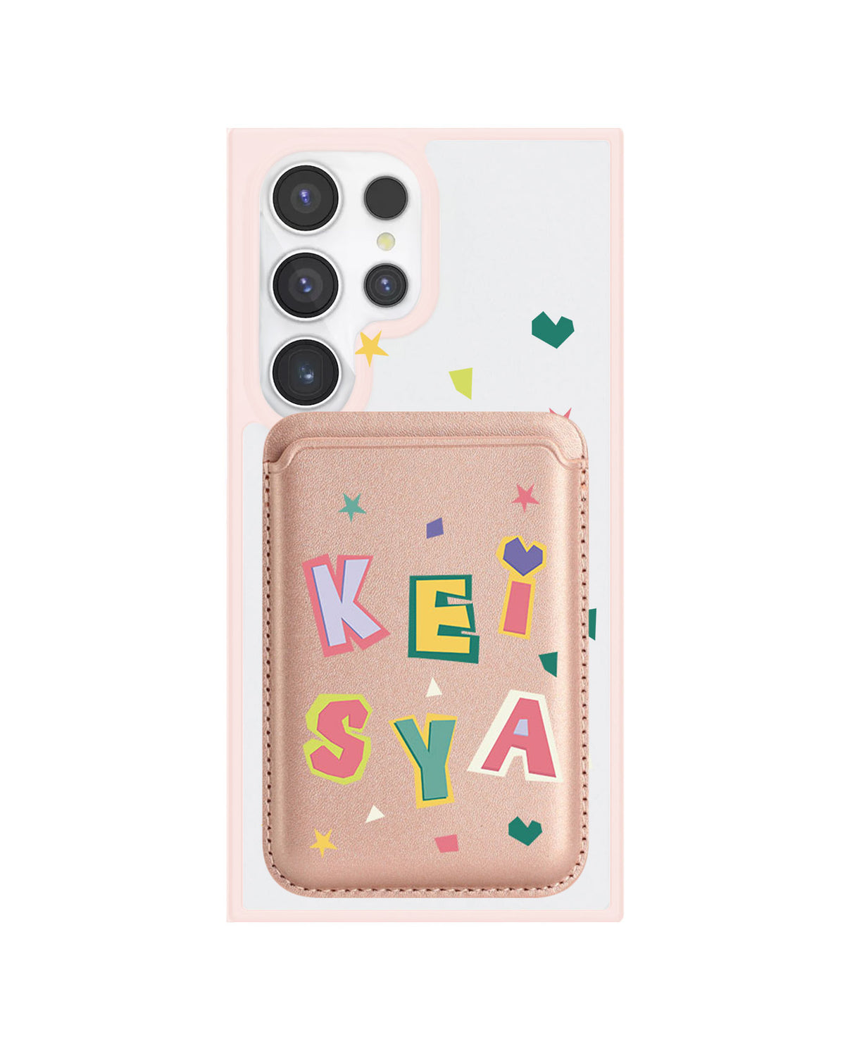 Android Magnetic Wallet Case - Adorable monogram 4.0