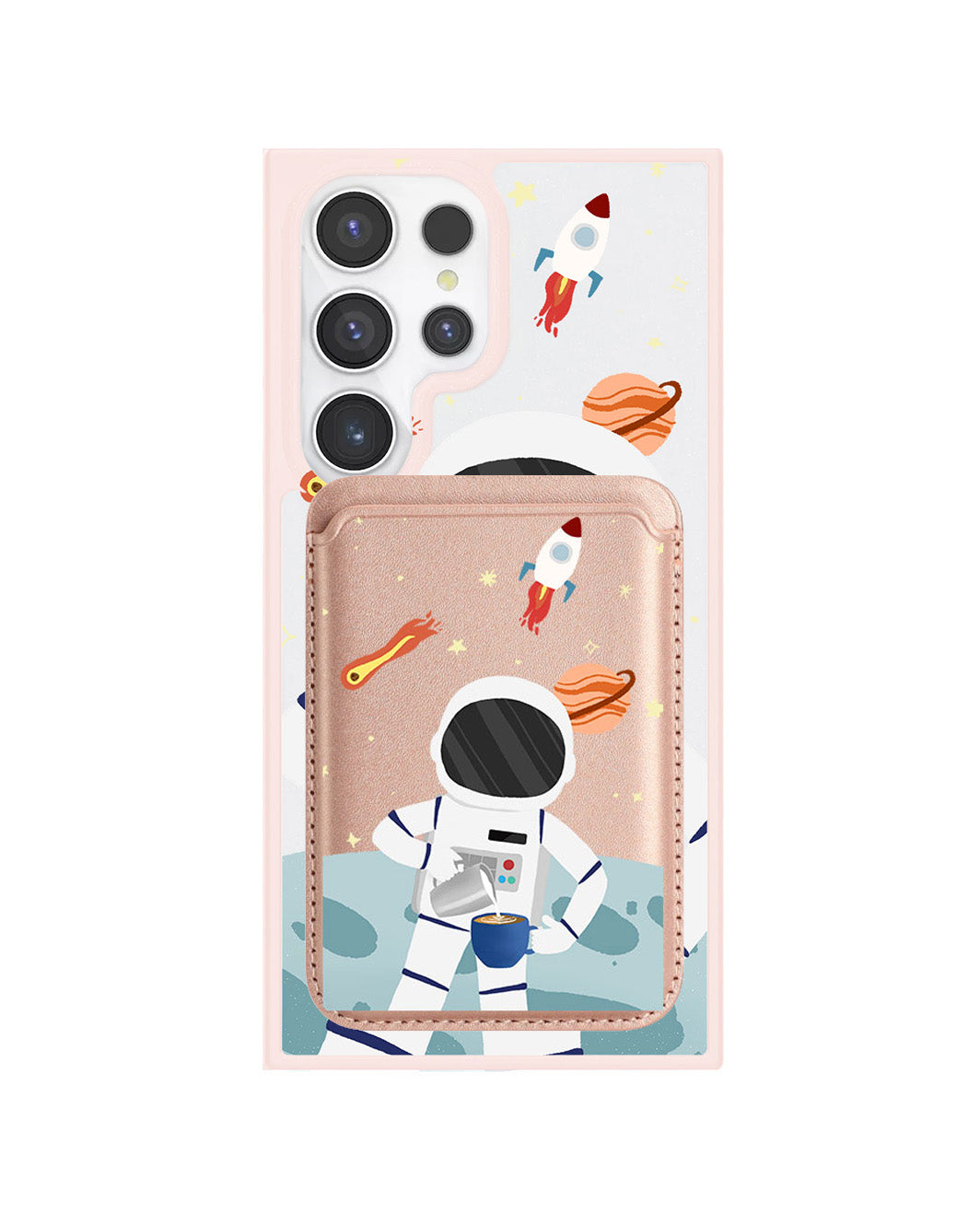 Android Magnetic Wallet Case - Baristronaut